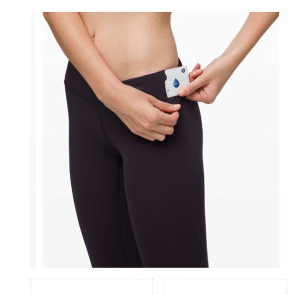 LULULEMON Wunder Under Crop Leggings High Rise Stretch Size 8 - Picture 2 of 12